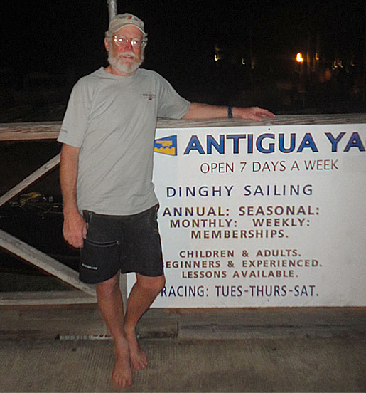 Dave landed in Antigua